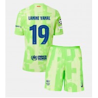 Otroški Nogometni dresi Barcelona Lamine Yamal #19 Tretji 2024-25 Kratek Rokav (+ Kratke hlače)